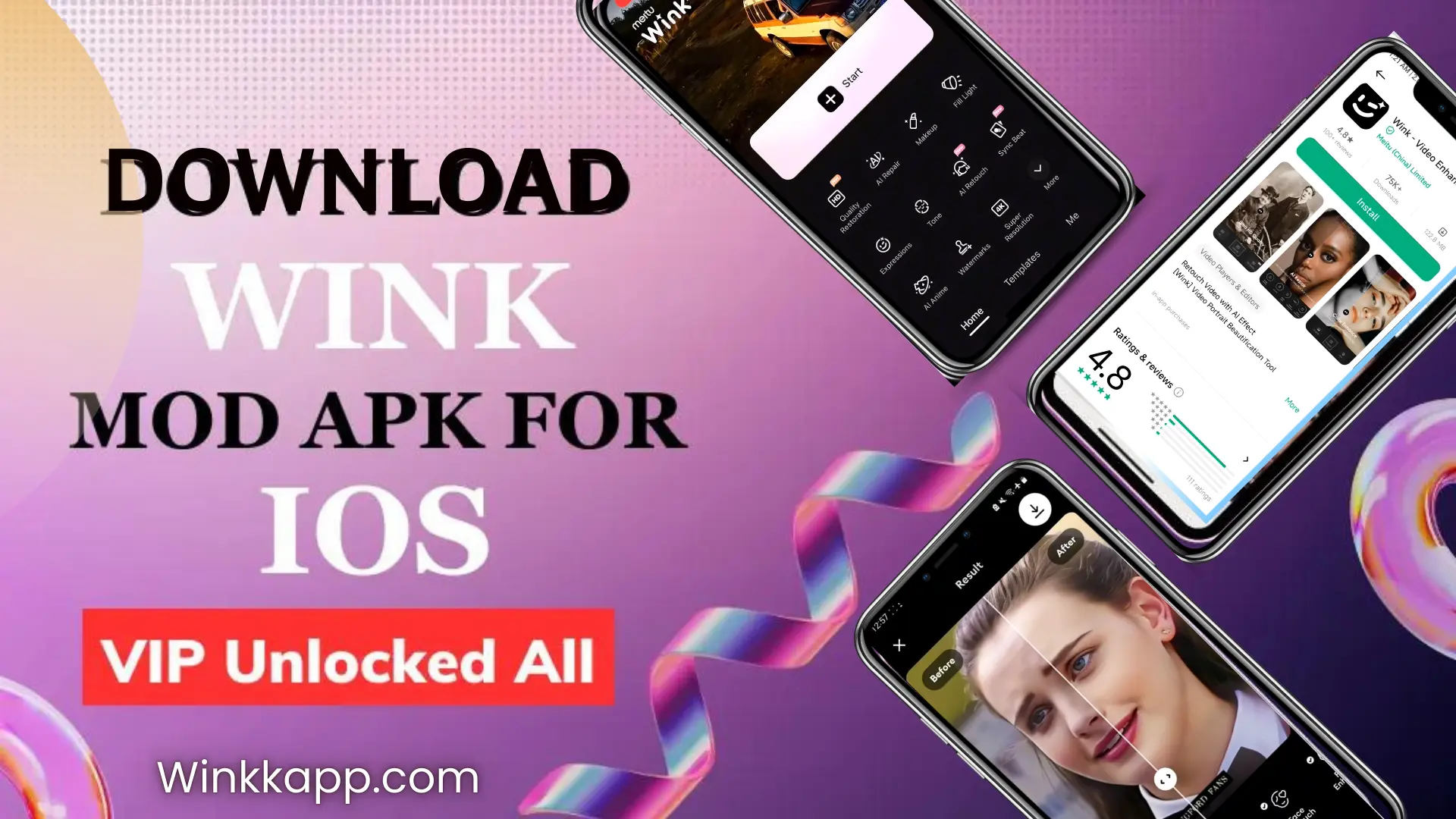 Wink Video Retouching Tool For IOS Devices - Wink APK Download